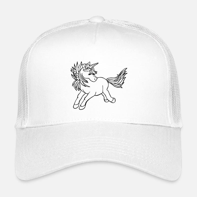 Licorne Einhorn - Casquette trucker enfant - blanc