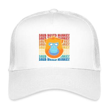 Snub-nosed monkey Monkey Chimpanzee - Kids’ Trucker Cap - white - Front