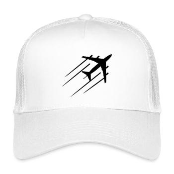 Luftfahrt Skizze - Kinder Trucker-Cap - Weiß - Vorne