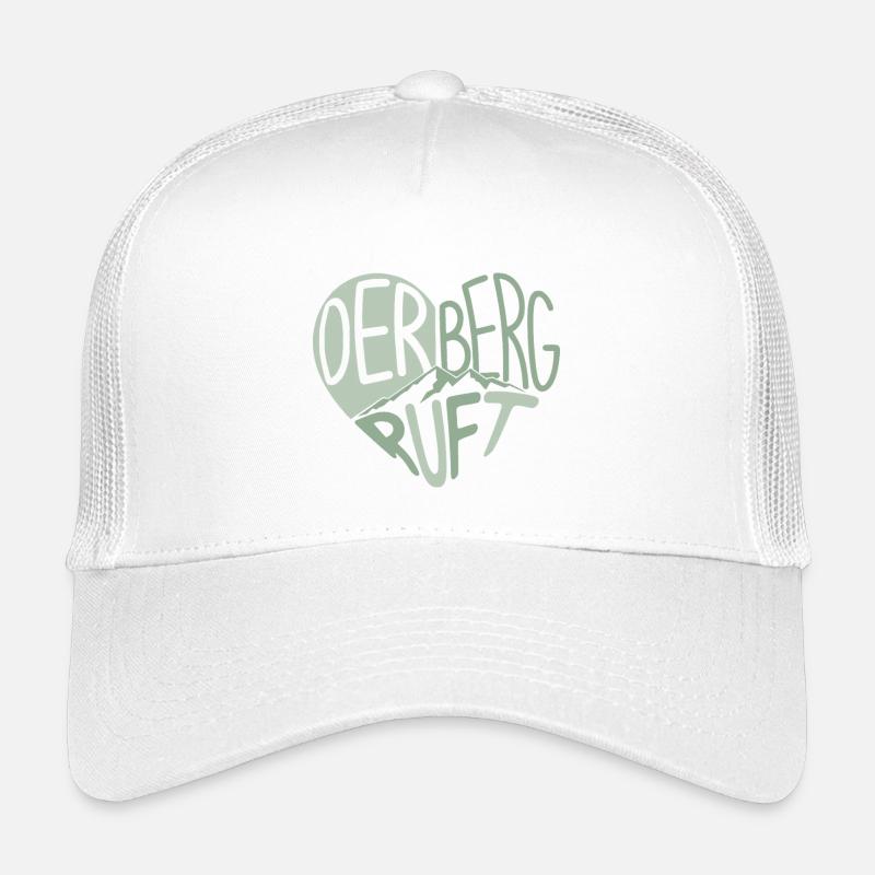 Der Berg Ruft Herz– Berg Silhouette Kinder Trucker-Cap