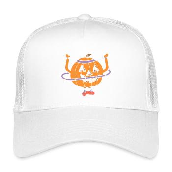 Hula Hup Hopp Halloween Hullern Huller Kürbis - Kinder Trucker-Cap - Weiß - Vorne