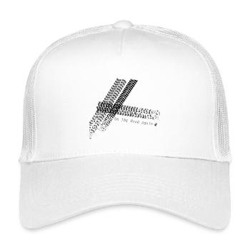 Figure de traces de pneus sur la route à nouveau - Casquette trucker enfant - blanc - Devant