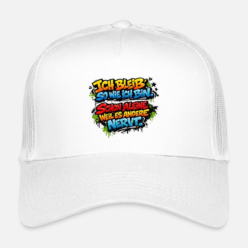 Lustiger Spruch Arbeit Büro Job Graffiti Kinder Trucker-Cap