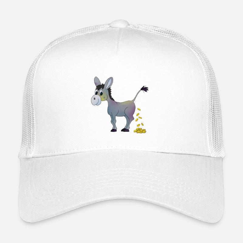 Goldesel - Kinder Trucker-Cap - Weiß