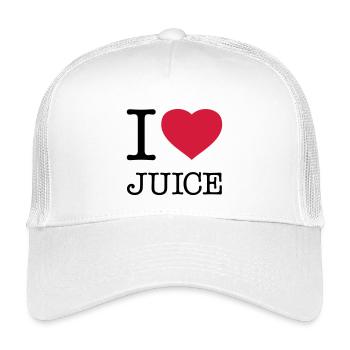 I LOVE JUICE Saft - Kinder Trucker-Cap - Weiß - Vorne