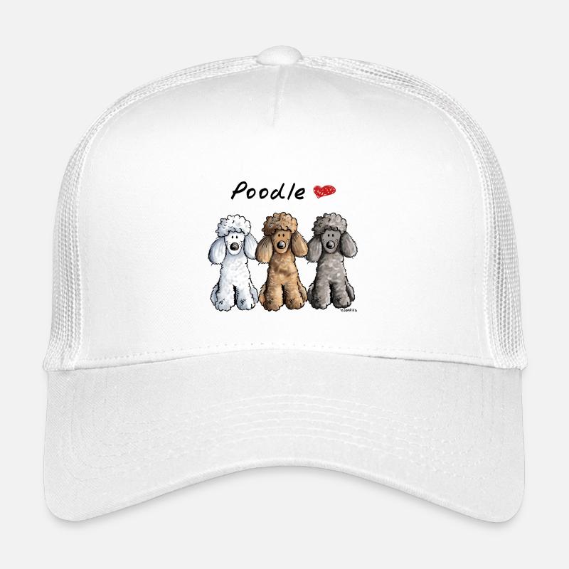 Pudel Liebe - Kinder Trucker-Cap - Weiß