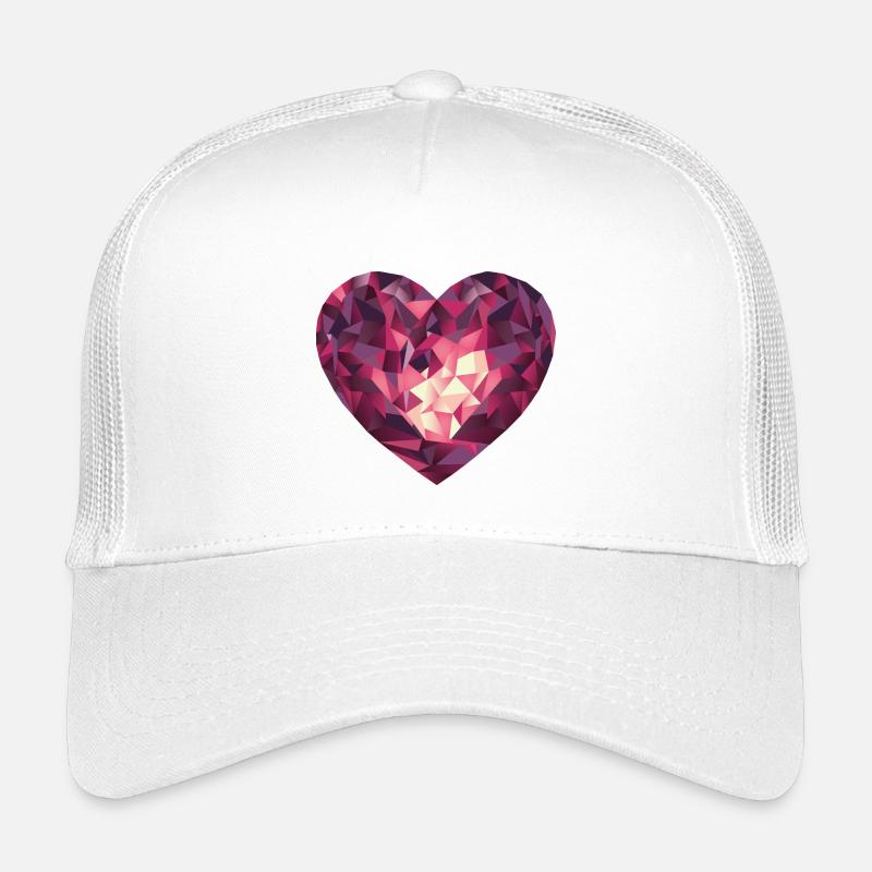 Herz Edelstein Valentinstag Muttertag Kinder Trucker-Cap