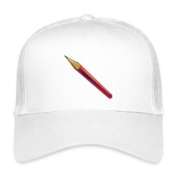 Bleistift | pencil | crayon - Kinder Trucker-Cap - Weiß - Vorne
