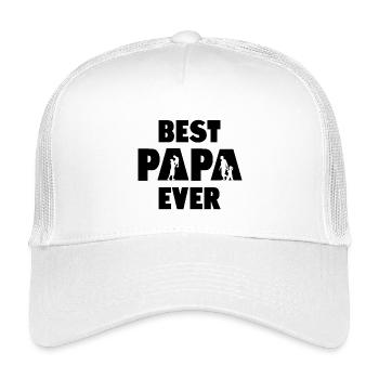 Best Papa Ever - Kids’ Trucker Cap - white - Front