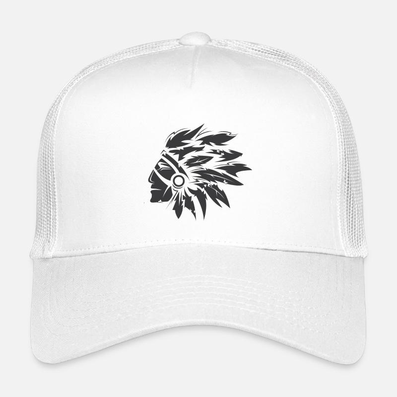 Symbole indien Illustration en chef Icône graphique Casquette trucker enfant