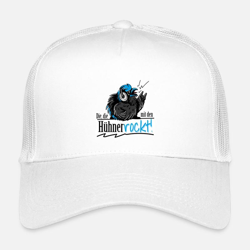 Mit Hühnern rocken - Kinder Trucker-Cap - Weiß