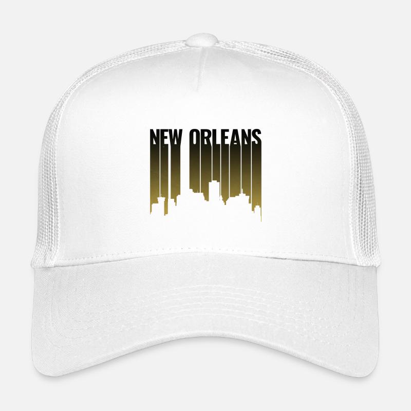 New Orleans Skyline Gradient Night Kinder Trucker-Cap