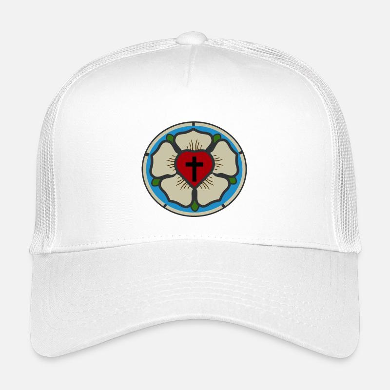 Martin Luther Rose - Kinder Trucker-Cap - Weiß