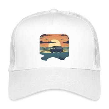 Camper - Kinder Trucker-Cap - Weiß - Vorne