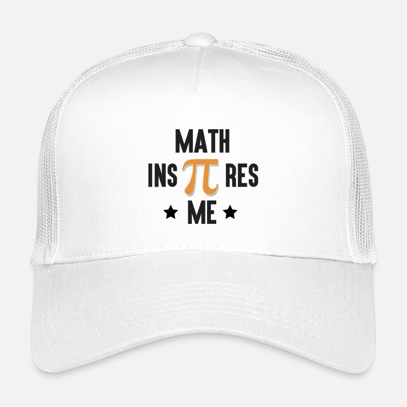 Pi Day - Math Inspires Me - Kids’ Trucker Cap - white