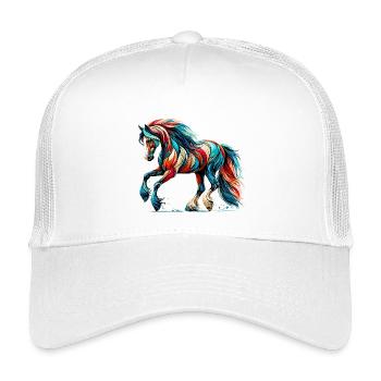 Horse - Kids’ Trucker Cap - white - Front