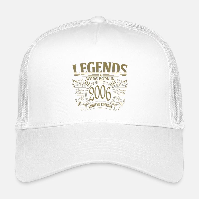 Geburtstag 2006 Vintage Legenden Premium Kinder Trucker-Cap