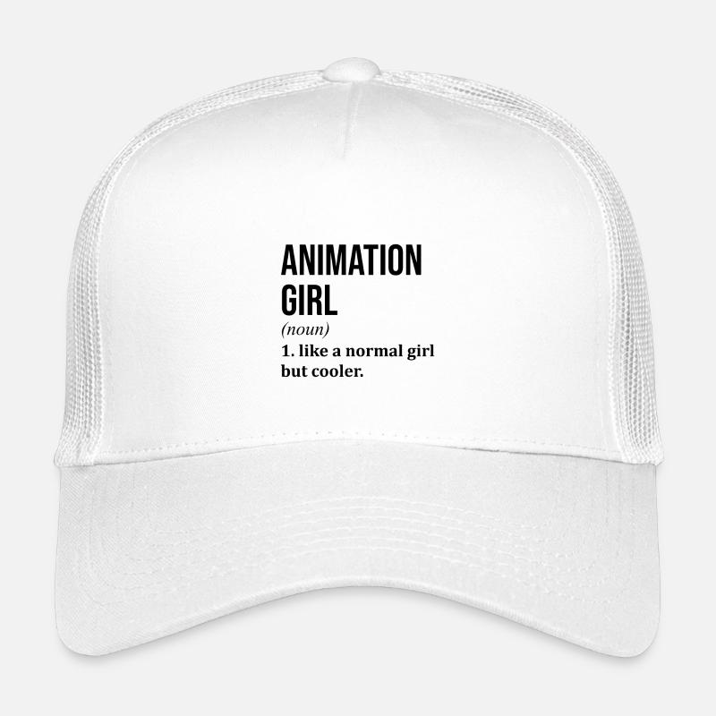 animation - Casquette trucker enfant - blanc