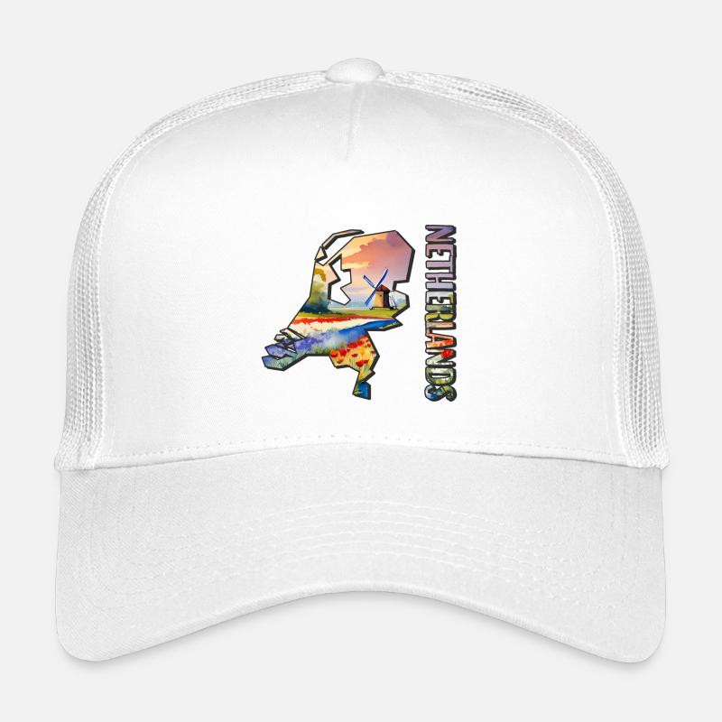 Watercolor Map Netherlands Kids’ Trucker Cap