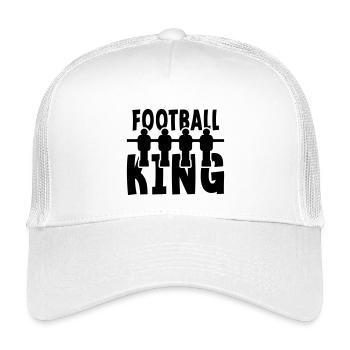 Roi du baby-foot. Jeu de baby-foot. - Casquette trucker enfant - blanc - Devant