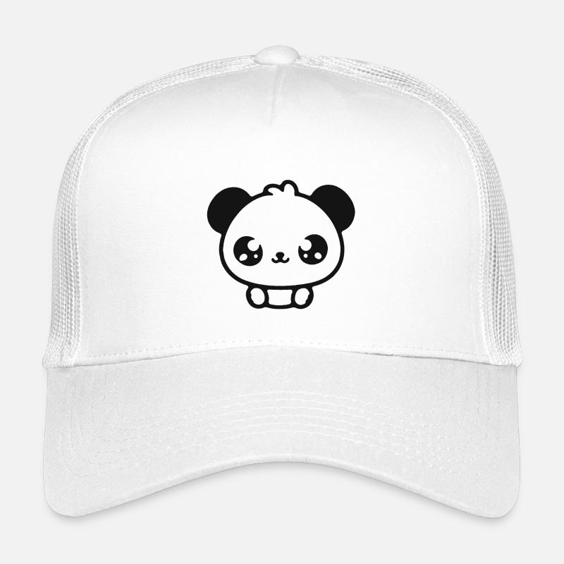 Illustration de tête de panda câlin Casquette trucker enfant