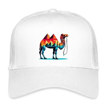 Camel - Kids’ Trucker Cap - white - Front