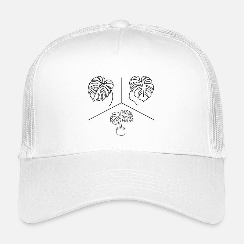 Monstera Design - Kinder Trucker-Cap - Weiß