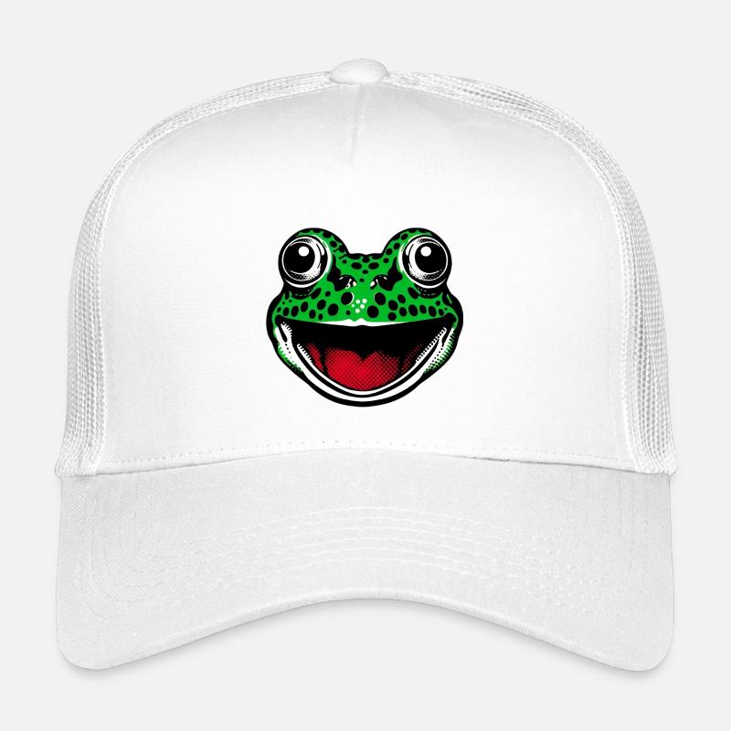 Frosch - Kinder Trucker-Cap - Weiß