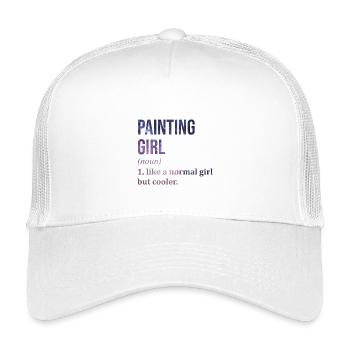 Maler - Kinder Trucker-Cap - Weiß - Vorne