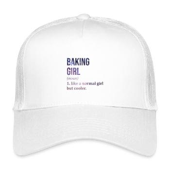 Baking - Kids’ Trucker Cap - white - Front