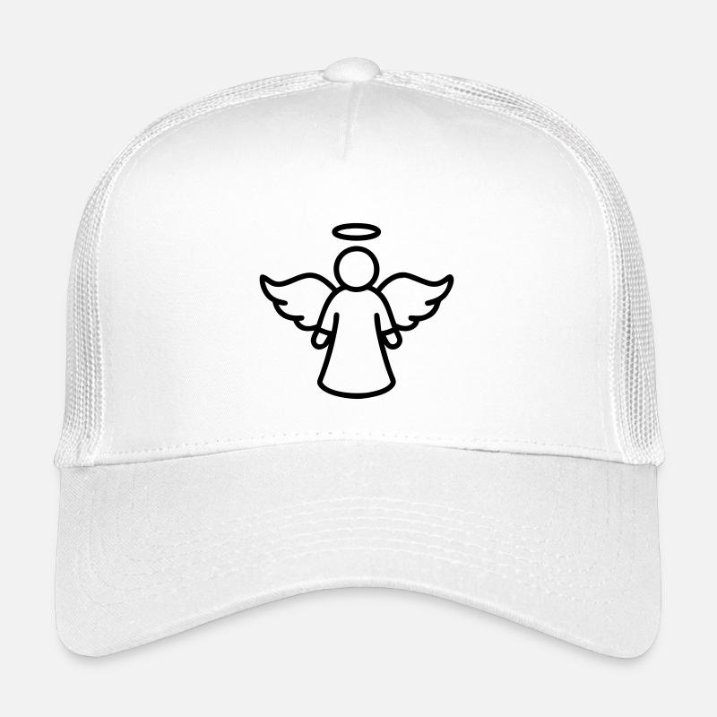 Engel Line Art – Schutzengel Symbol Minimalistisch Kinder Trucker-Cap