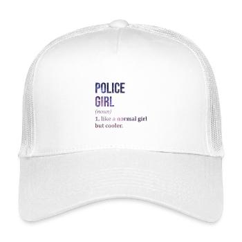 police - Casquette trucker enfant - blanc - Devant