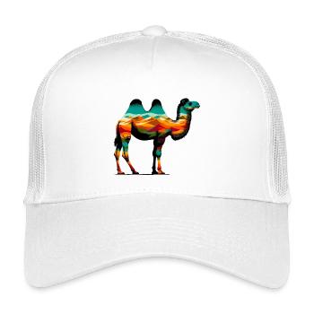 Camel - Kids’ Trucker Cap - white - Front