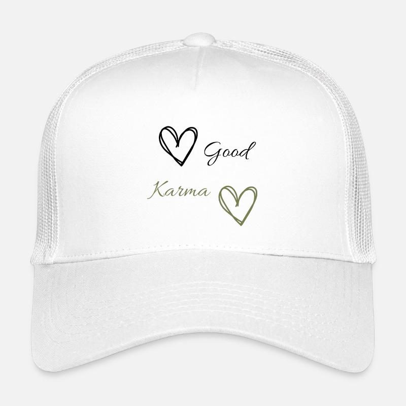 Good karma - Kinder Trucker-Cap - Weiß