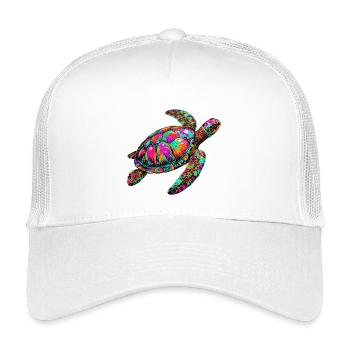 Tortue marine - Casquette trucker enfant - blanc - Devant