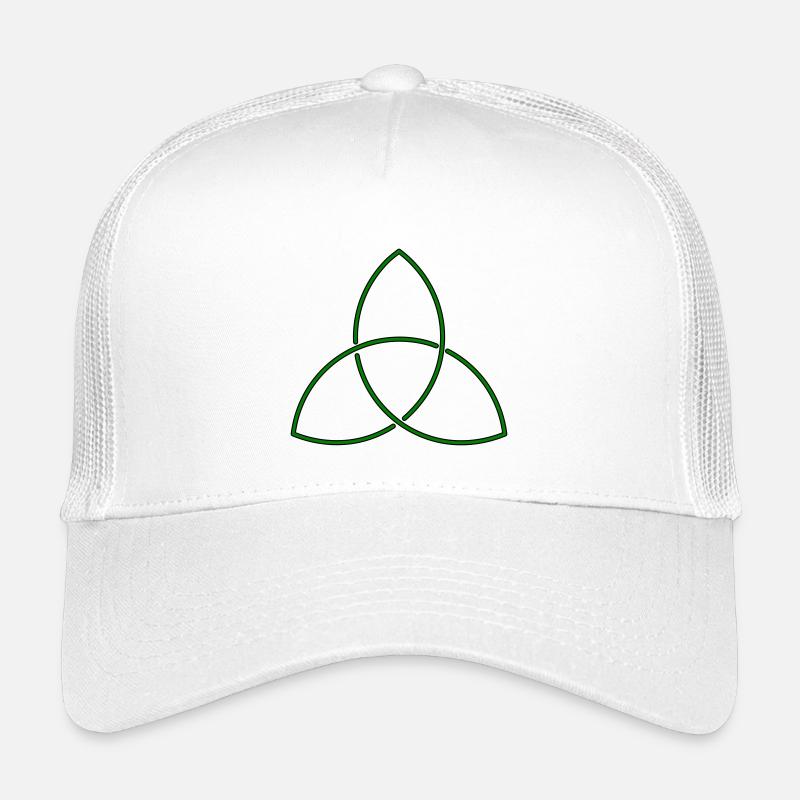 Keltischer Knoten (Triquetra) - Kinder Trucker-Cap - Weiß