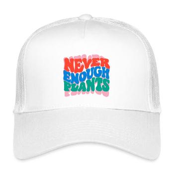 Nie genug Pflanzen - Kinder Trucker-Cap - Weiß - Vorne