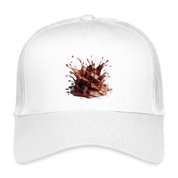 Chocolate eruption - Kids’ Trucker Cap - white - Front