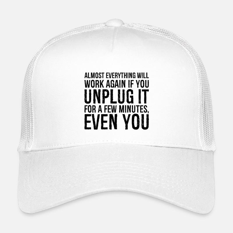 Presque tout fonctionnera à nouveau si vous le débranchez Casquette trucker enfant