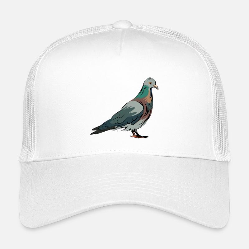 Colombe en couleur comme illustration pour les amateurs d’oiseaux Casquette trucker enfant