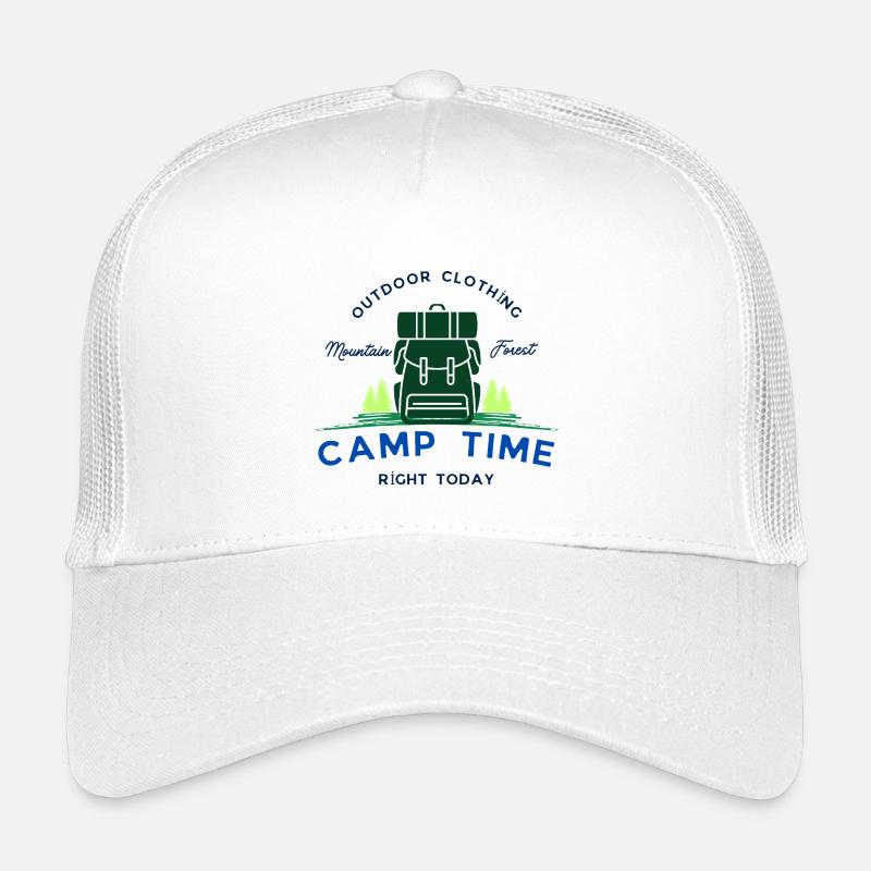 Camp tıme - Kids’ Trucker Cap - white