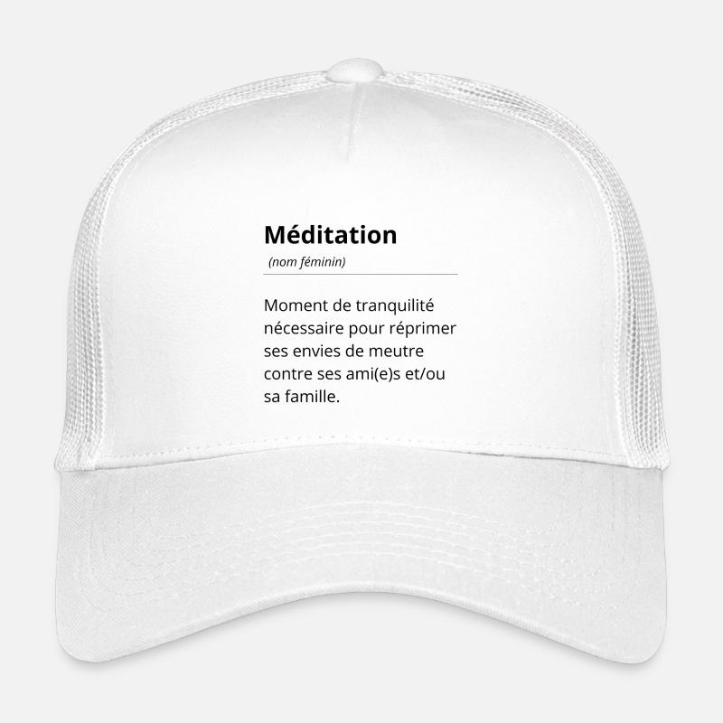 Tee-shirt définition expression- Humour cool top - Casquette trucker enfant - blanc