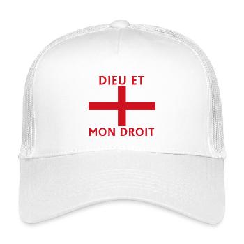 Cross Voice with French Flag Design - Kids’ Trucker Cap - white - Front