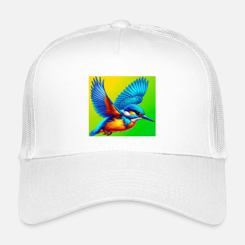 Eisvogel - Kinder Trucker-Cap - Weiß