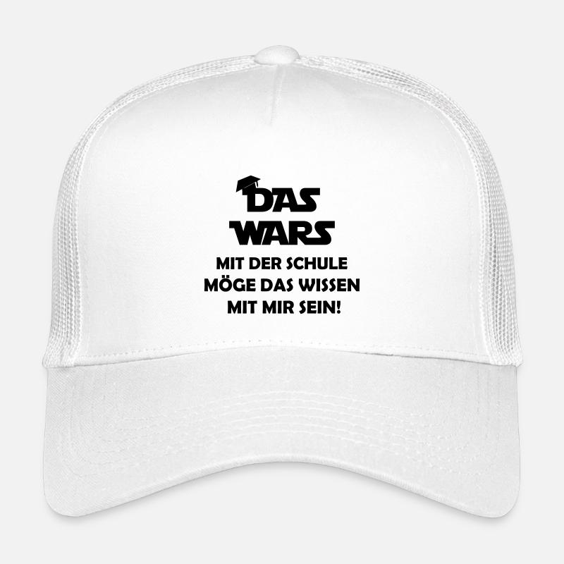 das_wars_mit_der_schule - Kinder Trucker-Cap - Weiß