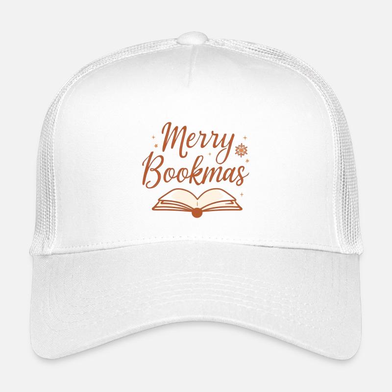 Merry Bookmas Fine Line Book Design Casquette trucker enfant
