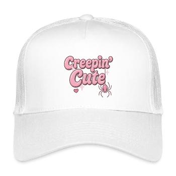 creepin cute / y2k halloween design - Kinder Trucker-Cap - Weiß - Vorne