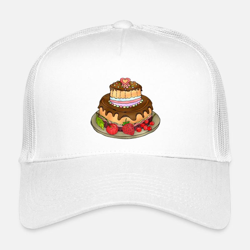 Kuchen - Kinder Trucker-Cap - Weiß