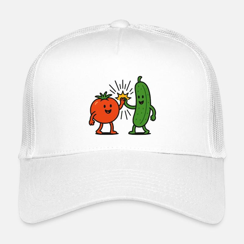 Veggie Bros - Kinder Trucker-Cap - Weiß