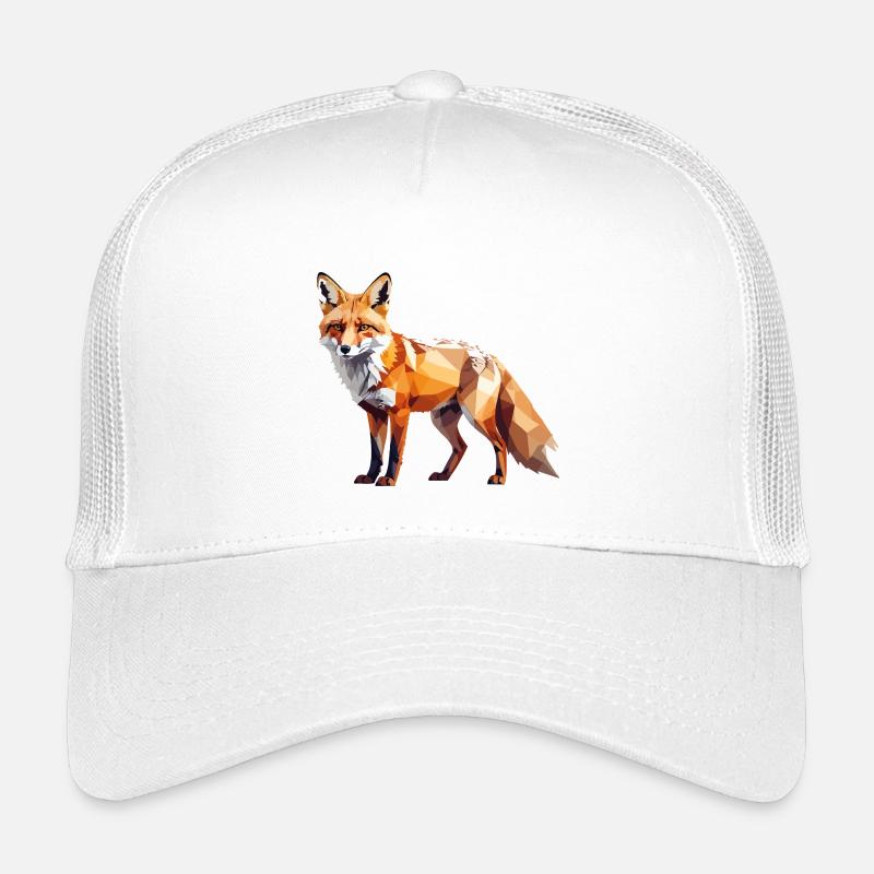 Fuchs1 - Kinder Trucker-Cap - Weiß